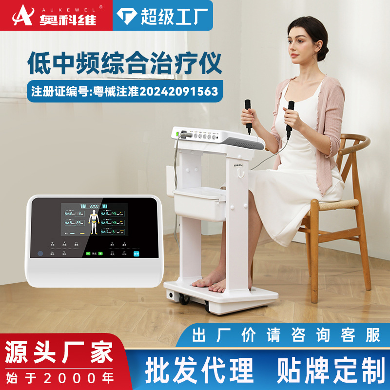 【貼牌定制】中頻理療電療儀低中頻脈沖激光治療儀理療儀醫專用