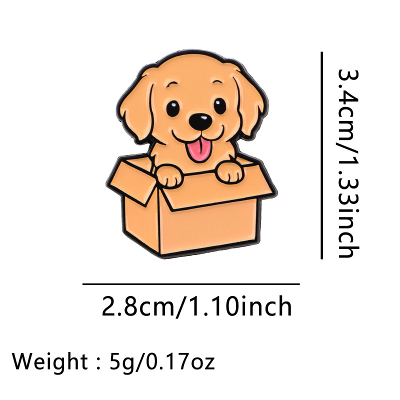 宠物纸箱猫咪狗狗胸针徽章服装背包饰品配饰别针合金胸章现货批发|undefined