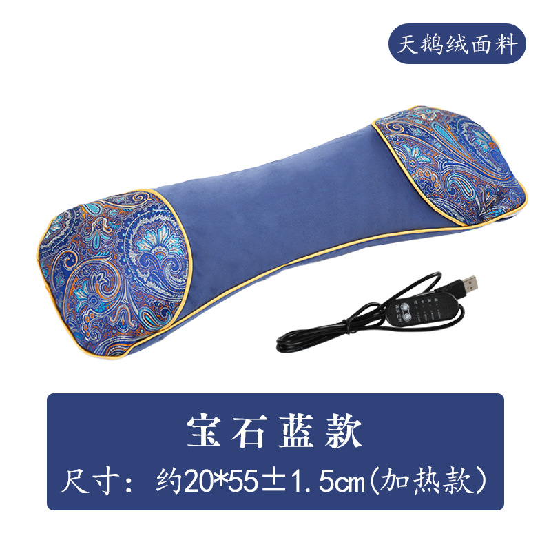 Almohada de hueso de calefacción eléctrica almohada de hueso de estera almohada de hueso de terciopelo doméstico almohada de ajenjo almohada de ajenjo almohada cervical al por mayor