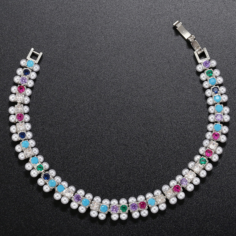 Luxurious Geometric Copper Plating Zircon Bracelets