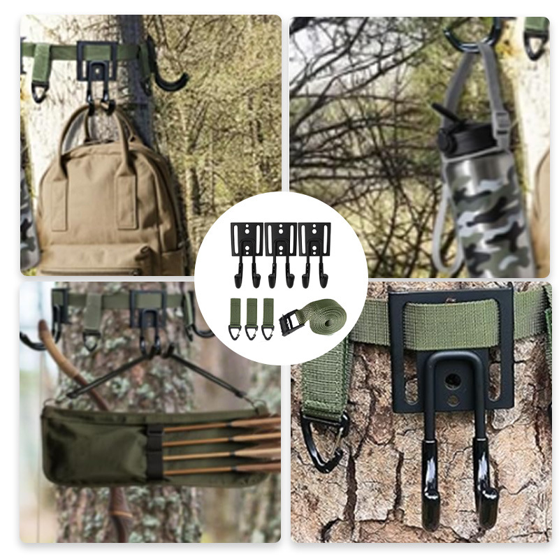 Hunting hook cross-border outdoor camping tree hook hiking hunting camping hook multi-functional hanging tree stand belt 4