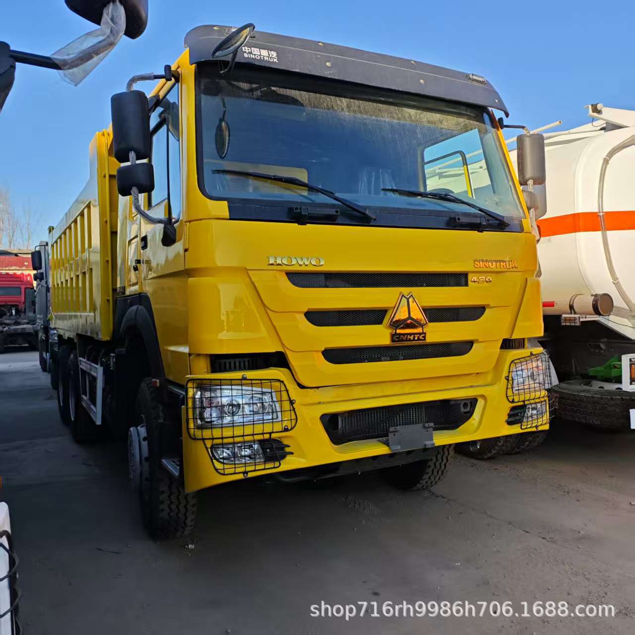 Exporting used HOWO NX dump trucks, HOWO 371 horsepower garbage trucks, and rear-loading dump trucks