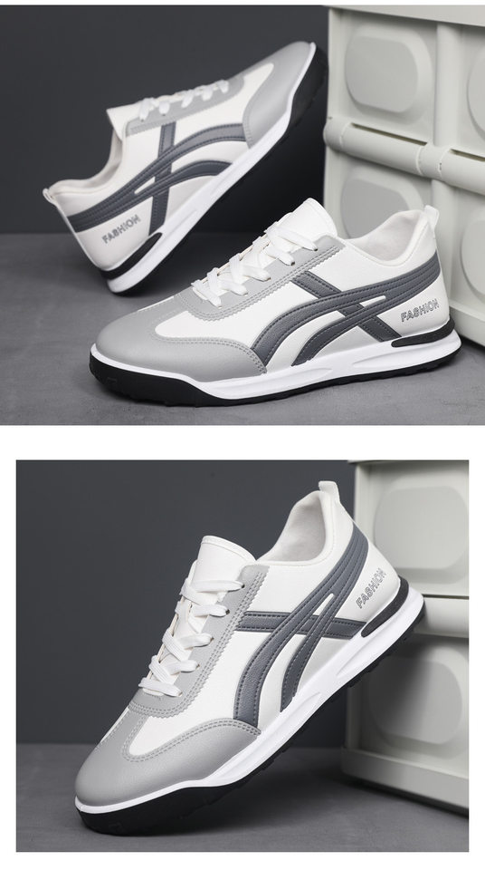 Giày nam kiểu Forrest Gump cổ thấp, sneaker vải phối màu, đế cao su, thoáng khí, phong cách Hàn Quốc — 101 Da Nam - Xanh Quýt [Hộp], 101 Da nam - Xám [Hộp], 101 Da nam - Đen [Hộp] chi tiết 18