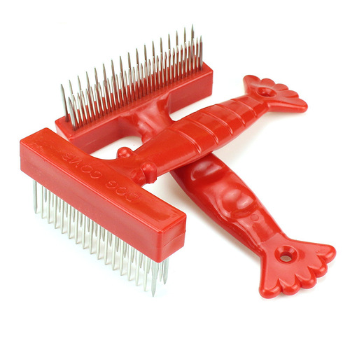 Wholesale Lobster Double Row Nail Rake Pet Comb Dog Detangling Comb Cat Detangling Comb Pet Supplies
