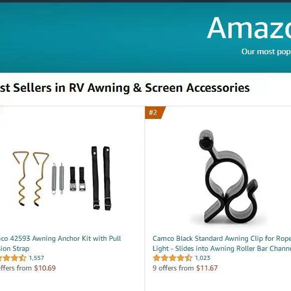 Toldo clip RV toldo gancho lateral RV cuerda luz con clip RV toldo colgante tarjeta ranura gancho