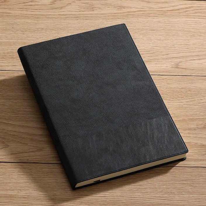 ノートカバー 斜線模様型押し合成皮革ノートカバー