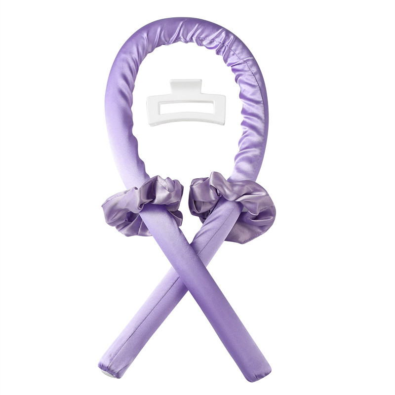 보라색 OPP 가방 (컬링 아이언 + 헤어 링 2 개 + 클립)