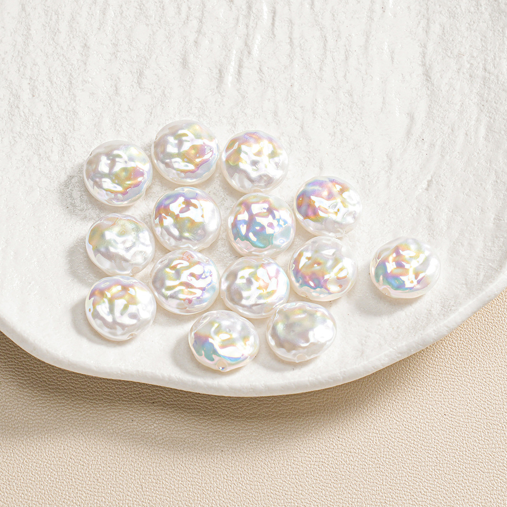 30 ABS barroco de forma especial piedra pequeña perla ovalada con cuentas pulsera de bricolaje collar accesorios de joyería lote suelto