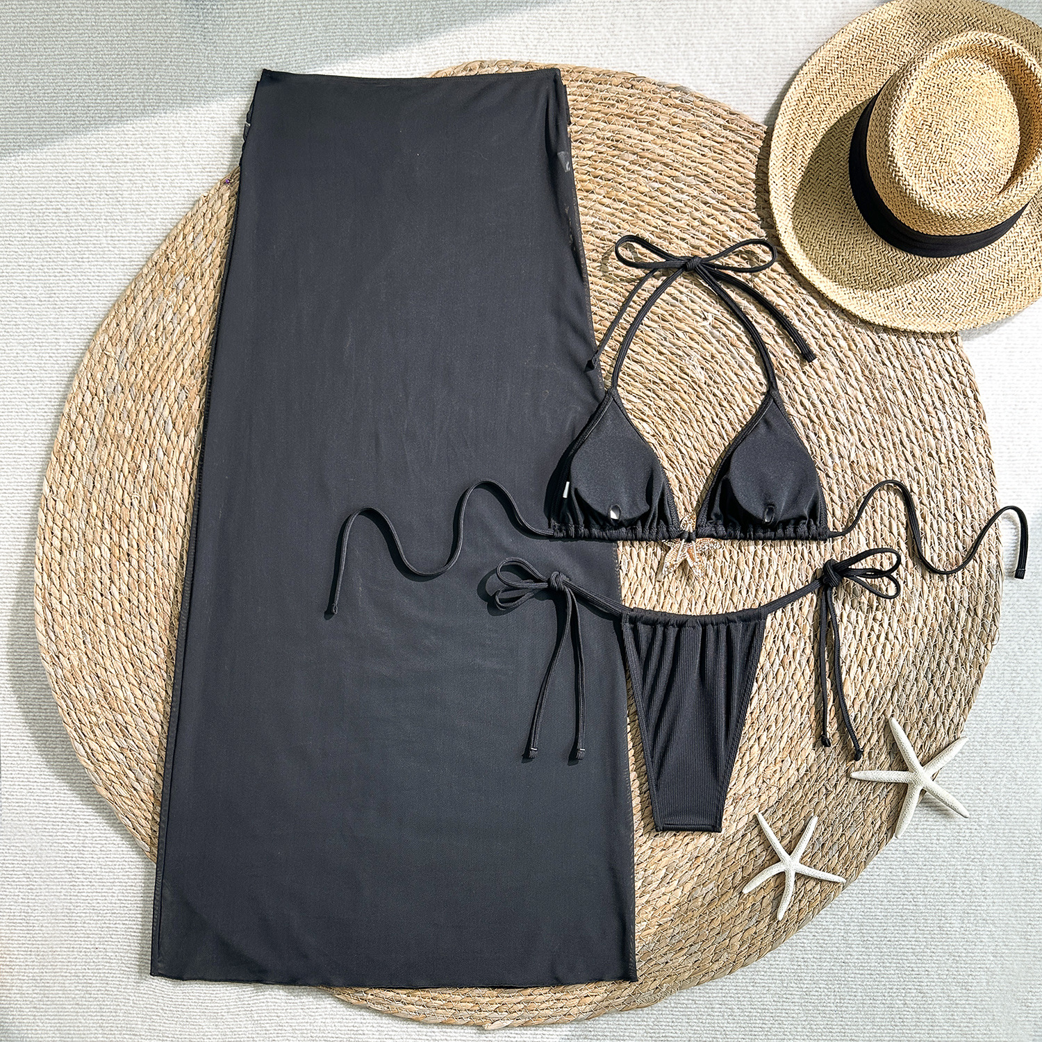 Fashionable Sexy Two Piece Swimsuit Set New Style Beach Bikini Swimwear for Women_ecoleips.com