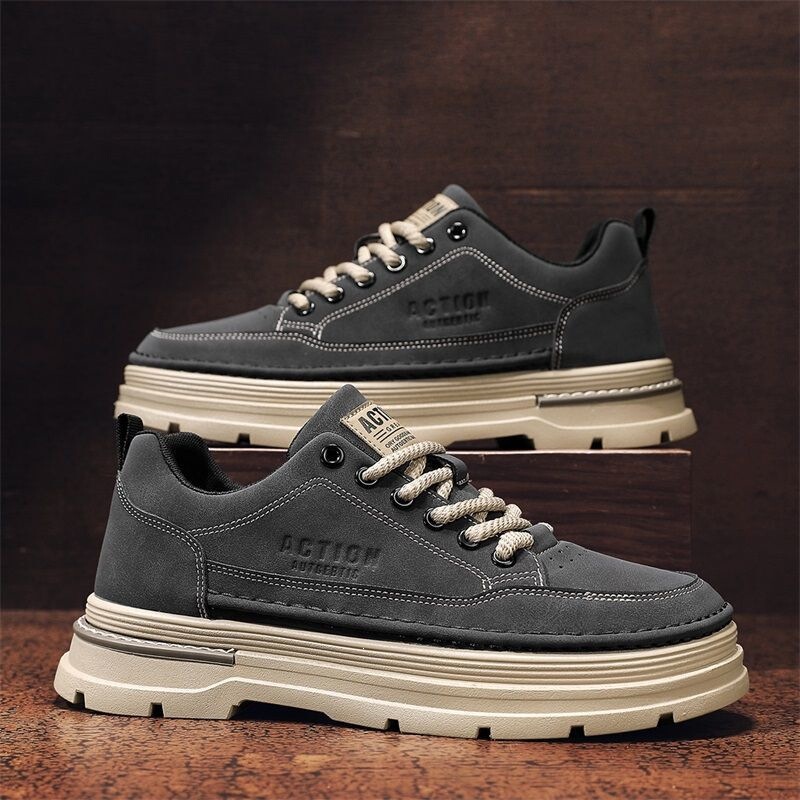 Men's shoes 2026 new autumn workwear Martin boots men's low-top casual leather shoes with soft soles for work Men's shoes 2026 new autumn workwear Martin boots men's low-top casual leather shoes with soft soles for work