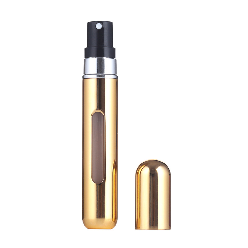 Los fabricantes suministran botella de perfume portátil de llenado inferior de 8ml en stock botella secundaria de perfume de viaje al por mayor