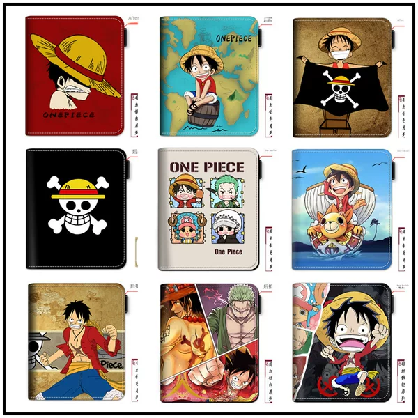 One Piece* Cross-Border Supply Manufacturer Anime Wallet Accessories Card Holder with Zipper Coin Purse Dropshipping