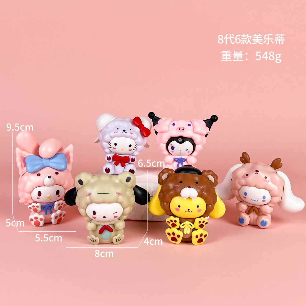 Sanrio Blind Blind Прорицание Куроми Пати Мелати Волбери Киллер аниме кукла модель, моделирование Play Tide Play