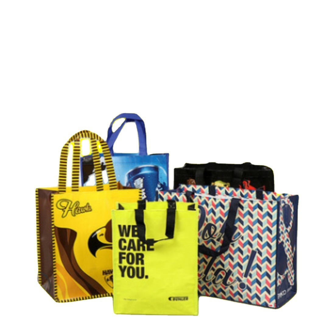 彩印无纺布袋定 做logo覆膜无纺布手提购物袋热压淋腹复膜礼品袋