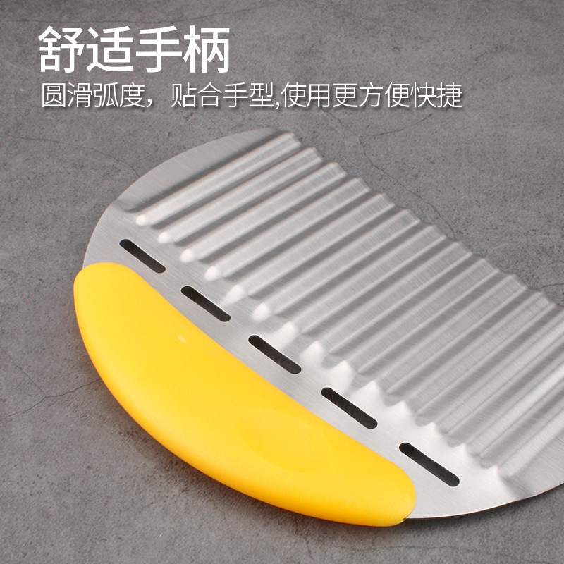 多機能ステンレス製ジャガイモ切りポテト切りジャガイモ波刀キッチンガジェット波紋刀家庭用野菜切り器|undefined