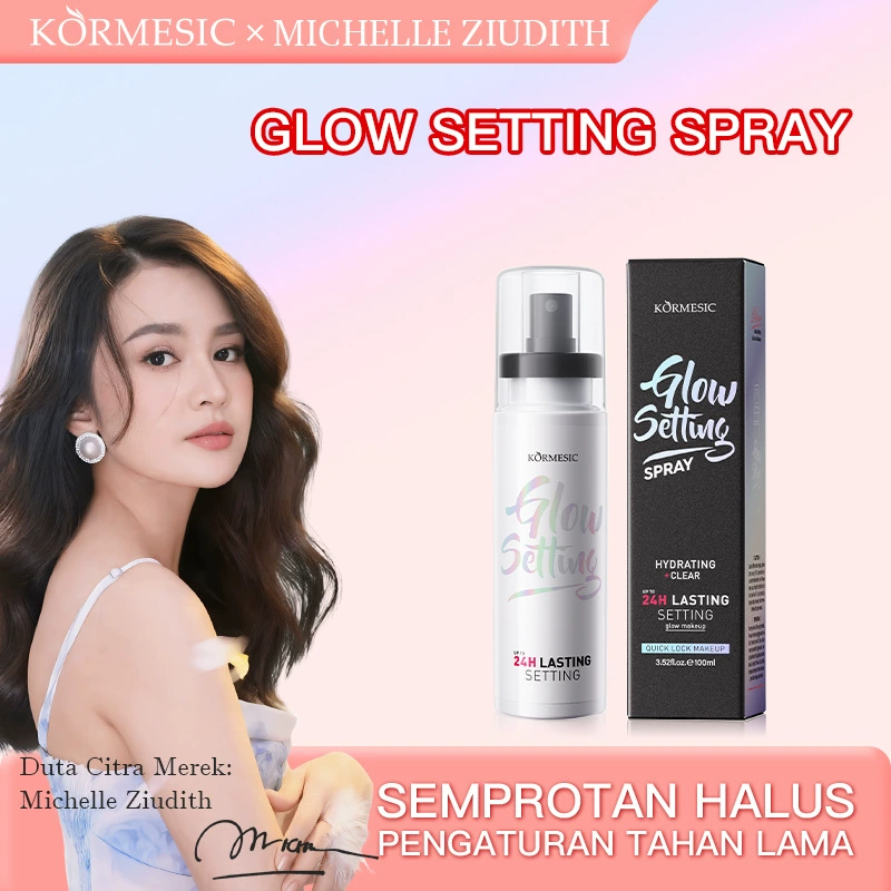KORMESIC Water Glow Makeup Setting Spray BPOM Индонезия Фиксирующий спрей для макияжа Трансграничная внешнеторговая оптовая торговля