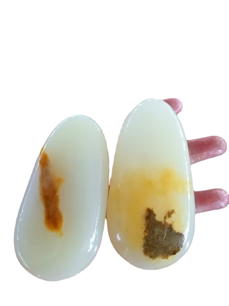 신장 허톈 백옥 양고기 지방 백옥 가죽 손 놀이 씨앗 재료 원래 돌 원래 가죽 손 손잡이 특별 가격