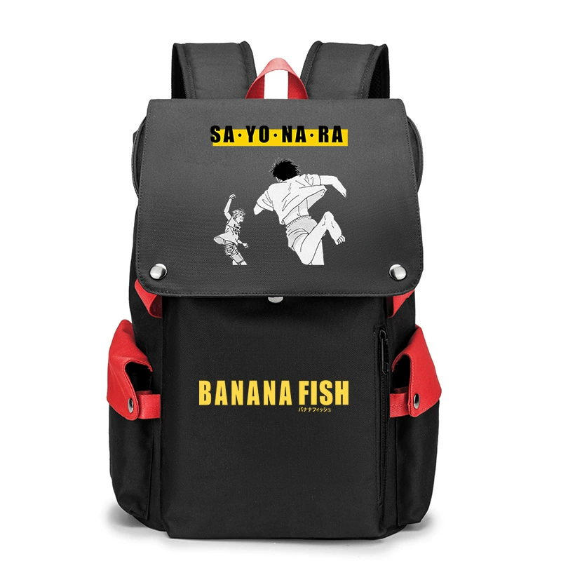 Банановые рыбки Banana Fish, бойцовская борьба, помощь студенту, рюкзак мужской, карикатурный большой объём школьный ранец