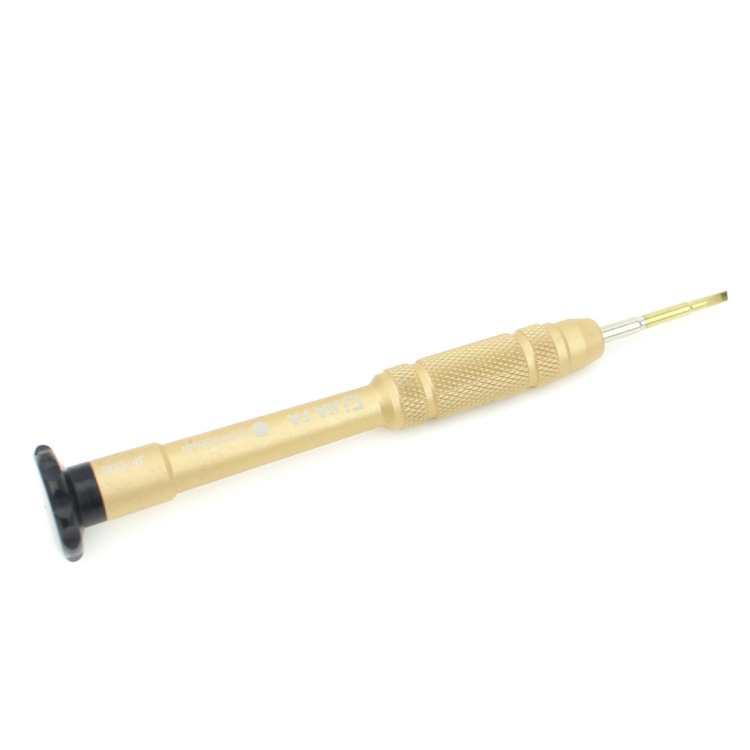 JIAFA JF-609-2.0 Una palabra 2.0 x 25mm herramienta de reparación de destornillador (color: oro)