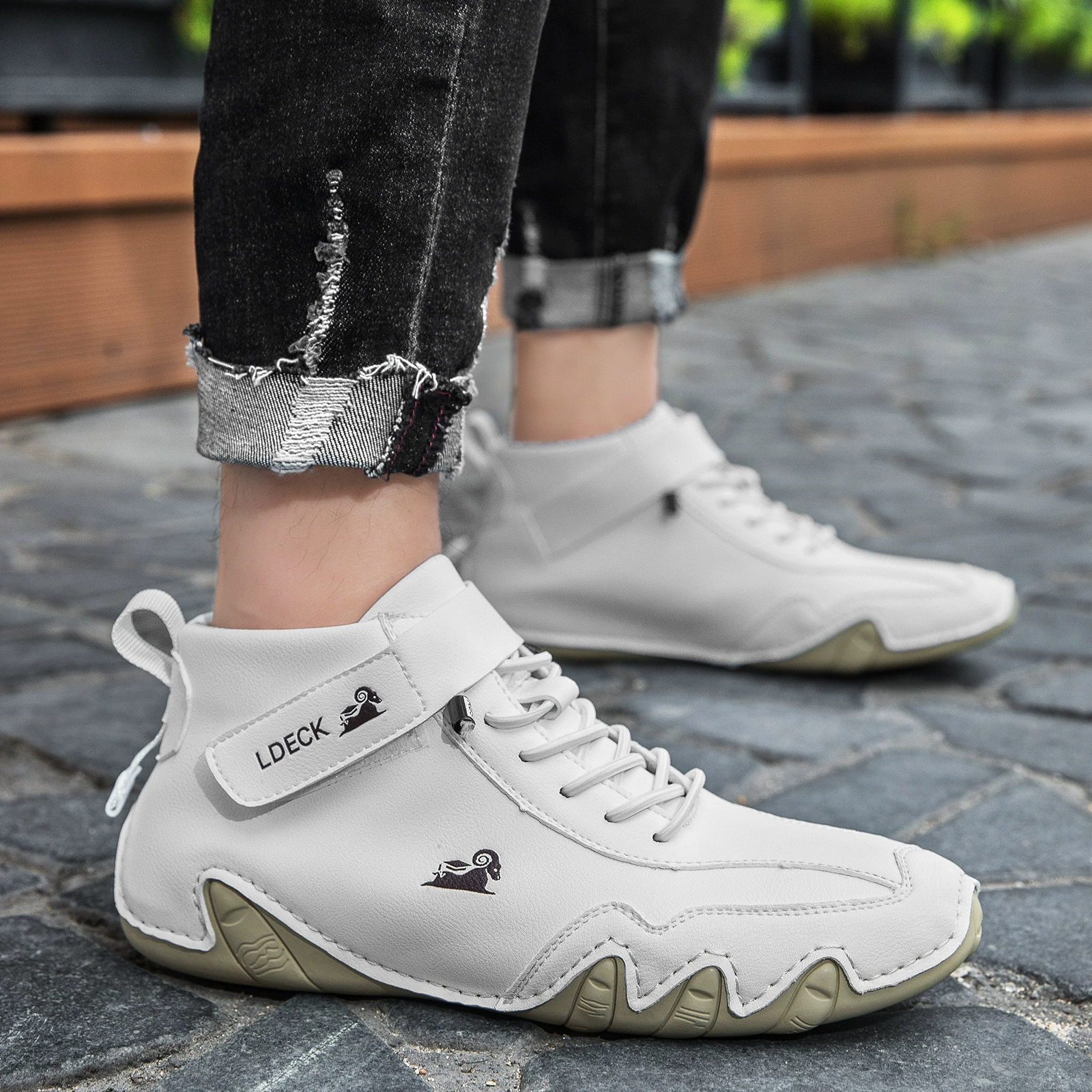 Лидер продаж LDECK, мужские ботинки, повседневная обувь, спортивная обувь, высокие туфли-осьминоги большого размера, повседневные и универсальные