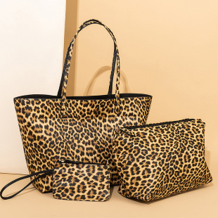 Tote Shoulder Bag 2021 New Fashion Women's Bag Simple Large Capacity Shopping Bag Leopard Print Large Handbag