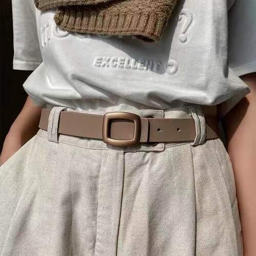 Korean women's belt detachable square buckle casual belt women's jeans with coat coat dress belt for women