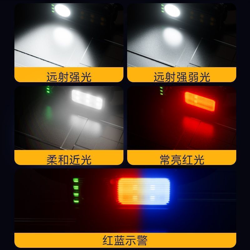 Fabricante de Wolson TD01 faro de advertencia de hombro luz de carga multifuncional luz de alta intensidad super brillante noche pescando faro de inducción