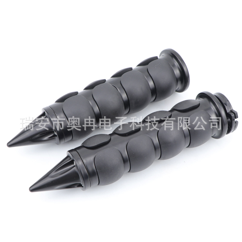 Retro Harley handle cover motorcycle modification accessories pointed zinc alloy grip car handle glue 25MM without help