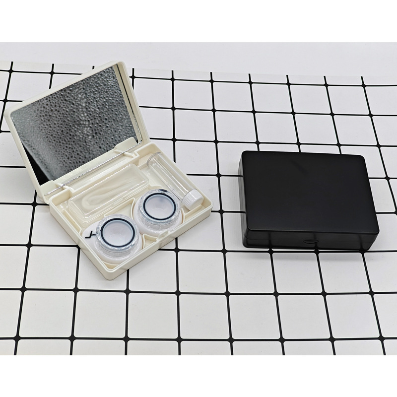 Retro black and white square box printable logo companion box transparent visual beauty pupil box oversized mirror factory direct supply Retro black and white square box printable logo companion box transparent visual beauty pupil box oversized mirror factory direct supply