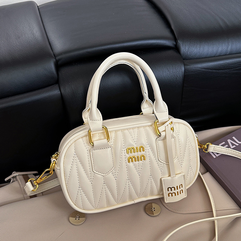 Bolso de mujer transfronterizo nuevo nicho coreano bolso de mano plegado Boston exquisito lujoso, ligero y versátil bolso de hombro.