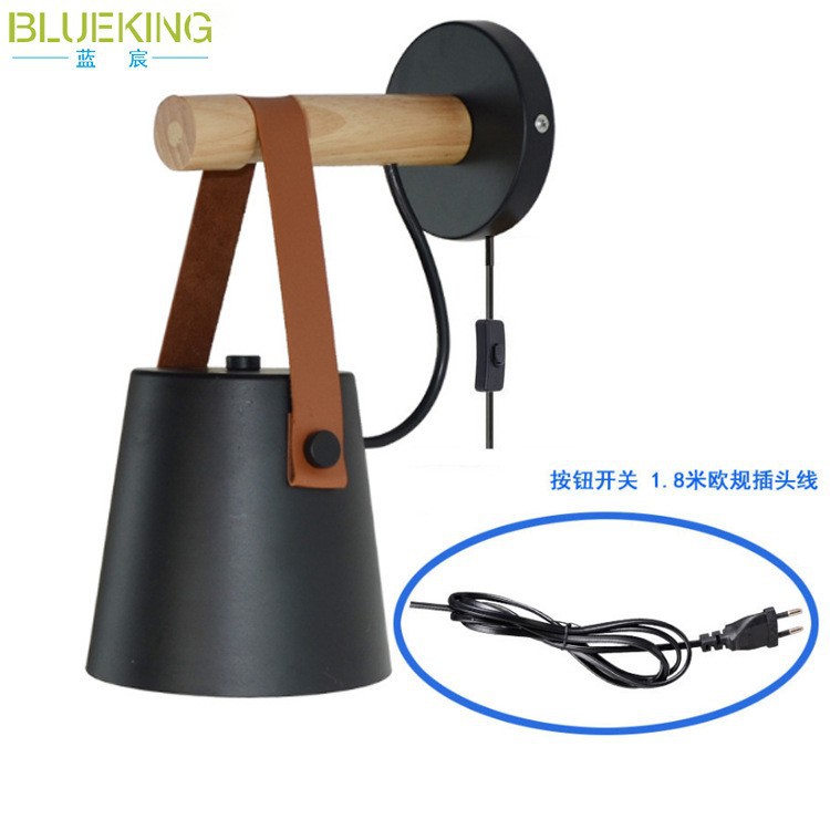 Simple dormitorio registro cinturón lámpara de pared pasillo Nordic salón comedor lámpara de noche espejo frontal iluminación transfronteriza al por mayor