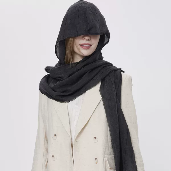 Spring 2025 new cross-border sand dune style waste earth style creative scarf hat role-playing shooting shawl men