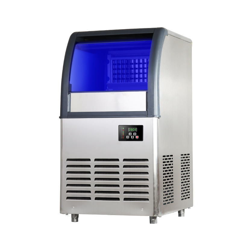 Cross-border 110V/220V commercial ice machine, 60KG fully automatic cube ice machine, electric, specially designed for quiet operation Cross-border 110V/220V commercial ice machine, 60KG fully automatic cube ice machine, electric, specially designed for quiet operation