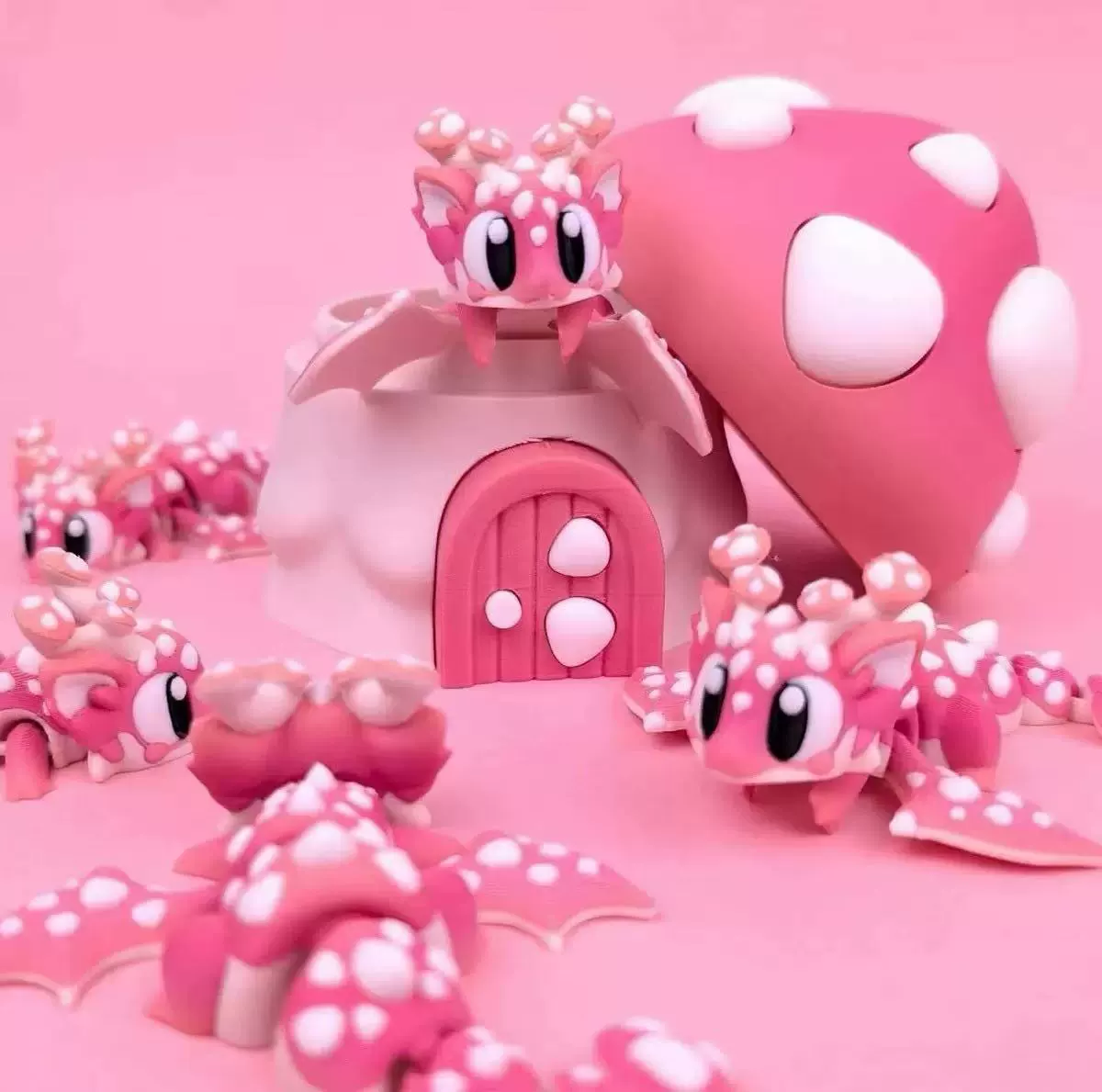 Cute set, table toy, 3D