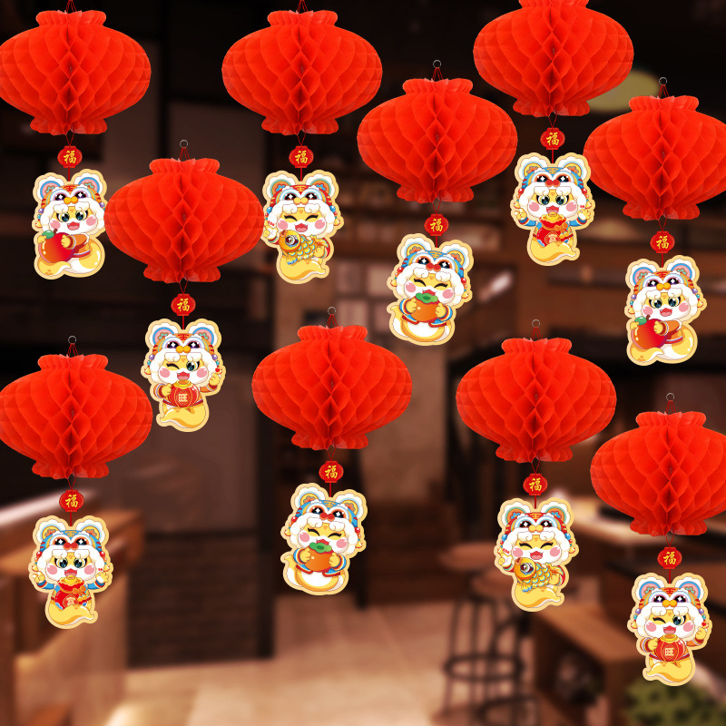 2025 Year of the Snake Little Red Lantern Hanging Decoration New…