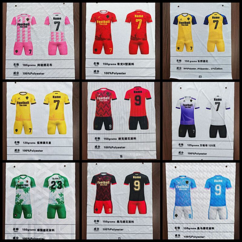 Wholesale Custom Club 2025 Football Uniforms Lightweight Polyester Casual Soccer Jerseys Digital Printing Logo Sublimation Tr