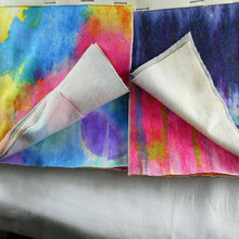 全棉扎染针织弹力布 印花布全涤扎染针织汗布T恤时装女装舞台面料