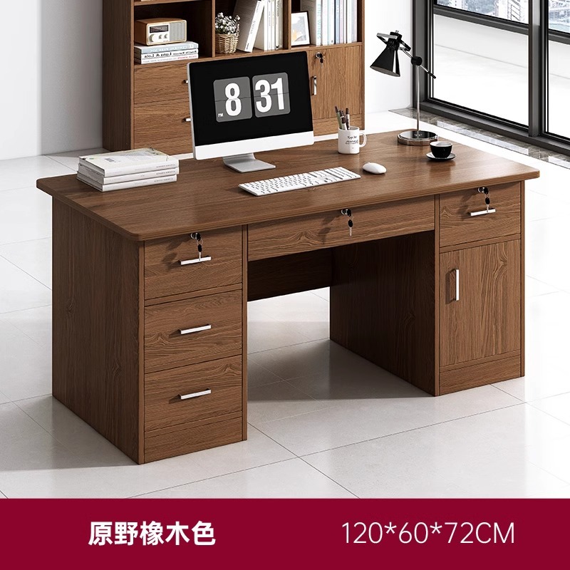 Mesas y sillas de oficina Combinación de escritorio de jefe Escritorio de computadora de escritorio Hogar simple moderno Escritorio de personal de oficina Escritorio de personal