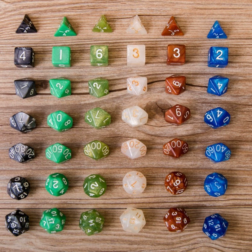 Dragon and Dungeon 7‑шаровые кости [семерка] DND sieve trpg группа Amazon Wal‑Mart тепло