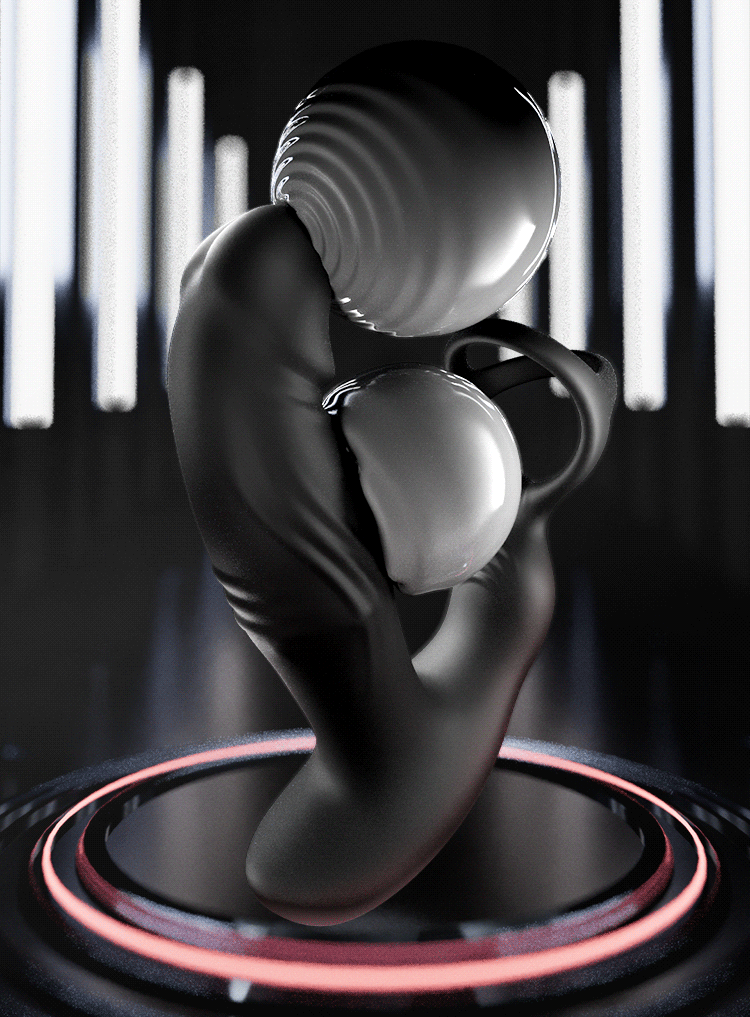 Remote-Controlled Prostate Massager with Anal Plug, Silicone Male Stimulator — detail image 2