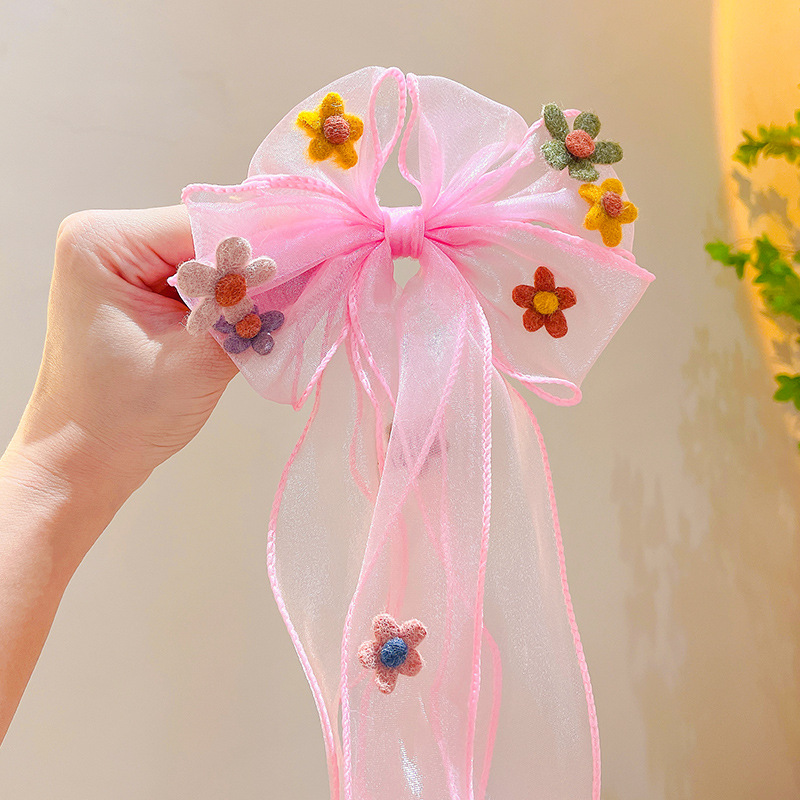 Diente para niños, banda para el cabello, lazo para el cabello, horquilla para el cabello trenzado, princesa para niñas, cinta larga, accesorios para el cabello para niñas de verano