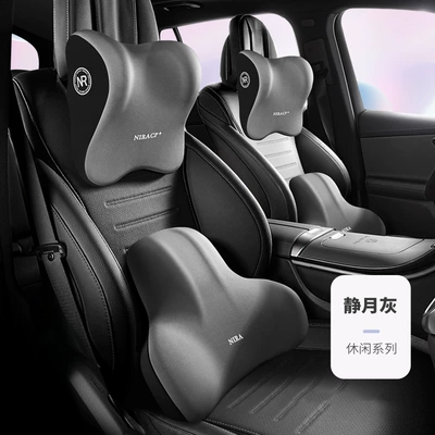 Back Cushion Pillow for Seat, Waist support - quiet-moon-gray-1-headrest