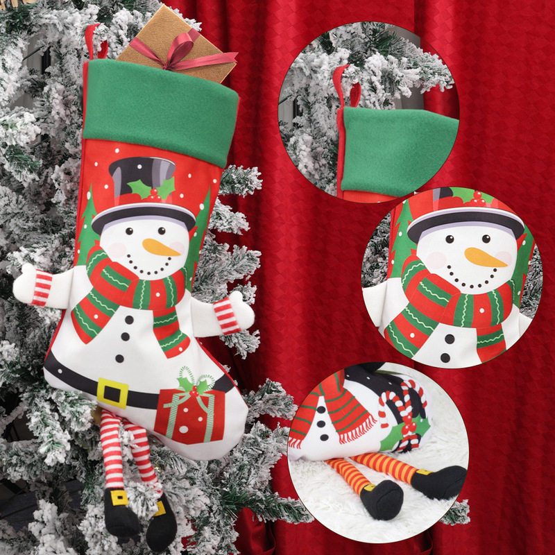クロスボーダーのクリスマスの装飾の大きいサイズのサンタクロースのヘラジカの雪だるまのペンギンのプレゼントの袋のクリスマスの装飾の用品|undefined