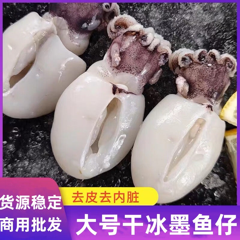 墨鱼仔生鲜冷冻新鲜小墨鱼仔迷你小墨鱼乌贼鲜活去皮去内脏商用