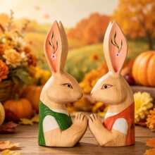 �羳Thanksgiving Rabbit Figurine����ľ�Ɣ[������bYƷ�ж�