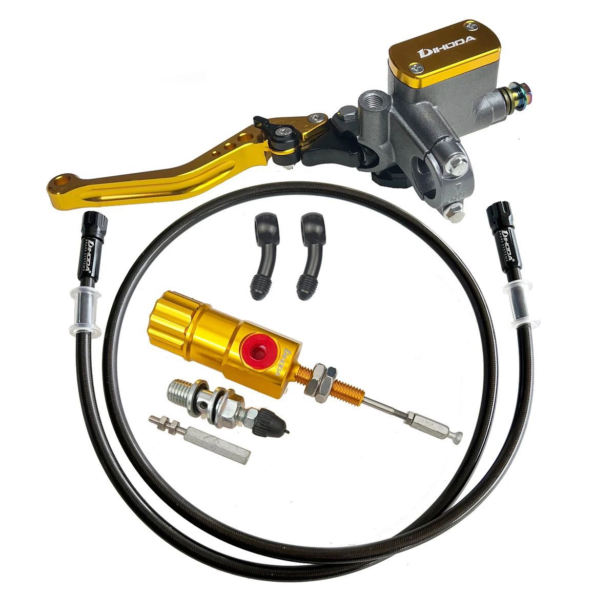 Motorcycle modified square pump clutch kit, cable-operated clutch converted to hydraulic clutch, hydraulic clutch master pump assembly parts