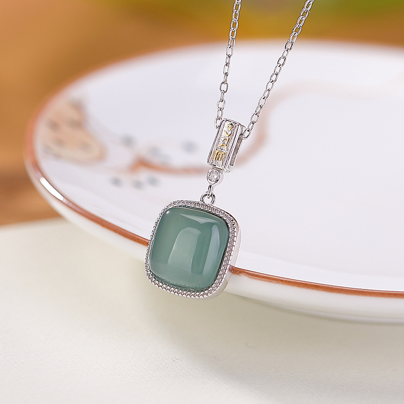 Mẫu bạc ngọc lục bảo-nước (không bao gồm dây chuyền)
