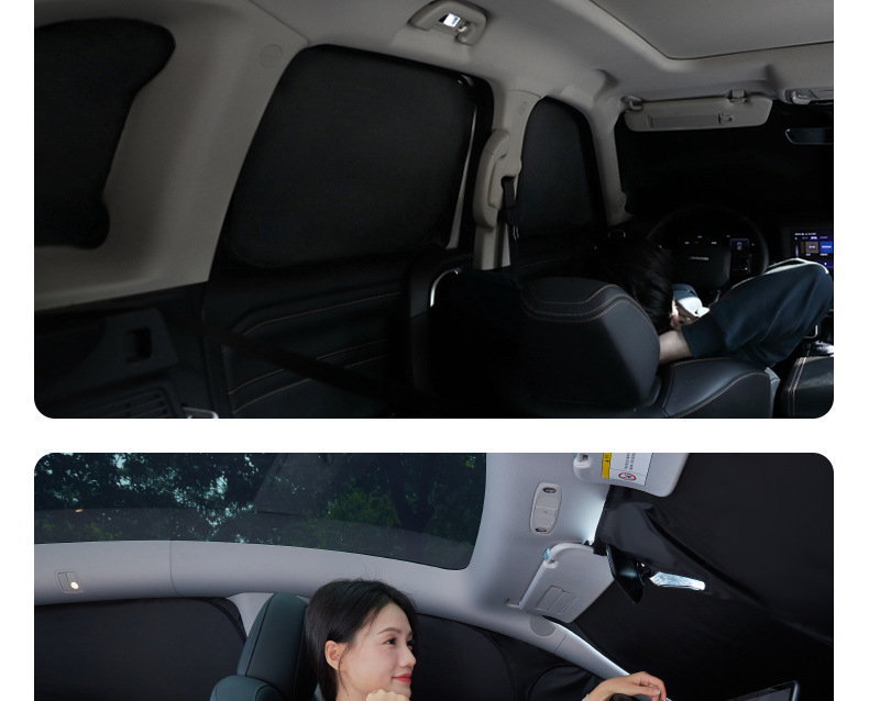 For Tesla model3Y Rejuvenation New Edition Privacy Secret Sunshade Window Full Shading Sun Visor Sun Protection Peeping