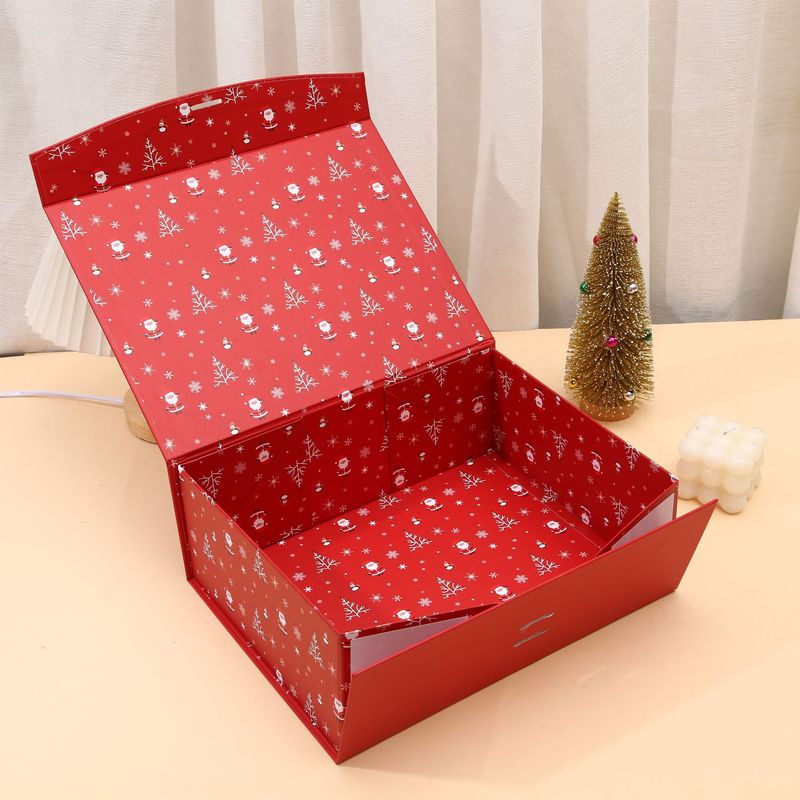Amazon の人気のクリスマス ギフト ボックス クリスマス ギフト包装ボックス ワンピース リボン磁気ギフト ボックス卸売|undefined