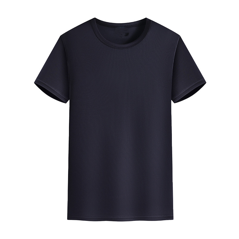 Uniforme de clase de deportes de cuello redondo Uniforme de equipo Uniforme de grupo Camisa publicitaria Camisa electoral Camiseta de manga corta de secado rápido Ropa de trabajo personalizada